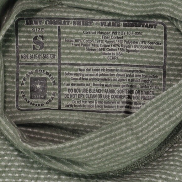 NWT Massif Army Combat Shirt Multicam Flame Resistant Soldier Size S - Picture 6 of 8